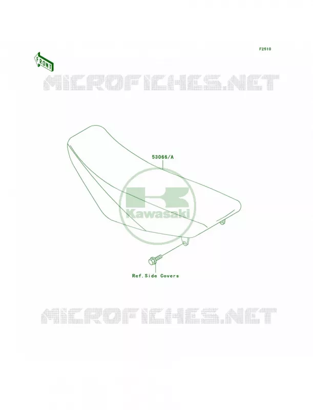 Seat Kawasaki MOTOS 100 2009 KX100  KX100D9F