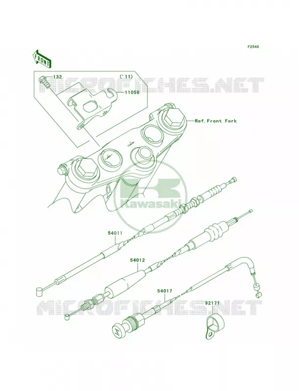 Cables Kawasaki MOTOS 140 2009 KLX140L  KLX140B9F