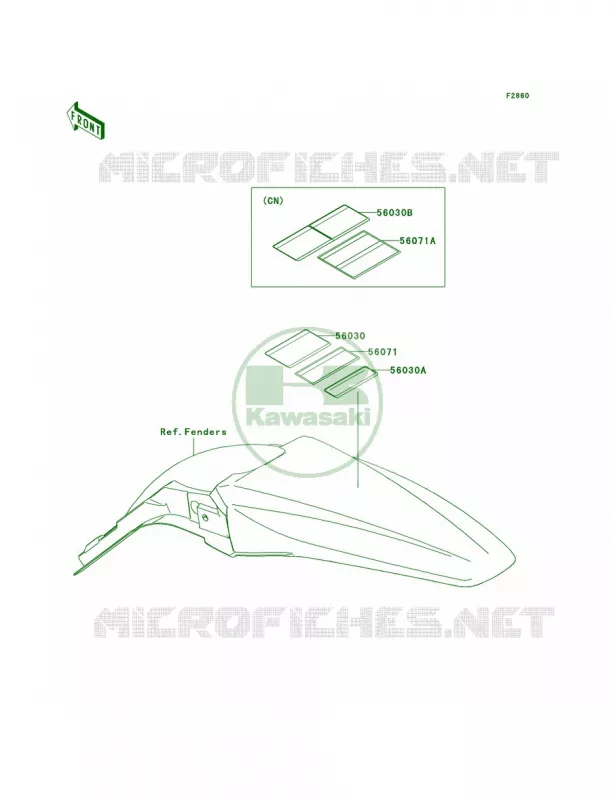 Labels Kawasaki MOTOS 450 2009 KX450F  KX450E9F
