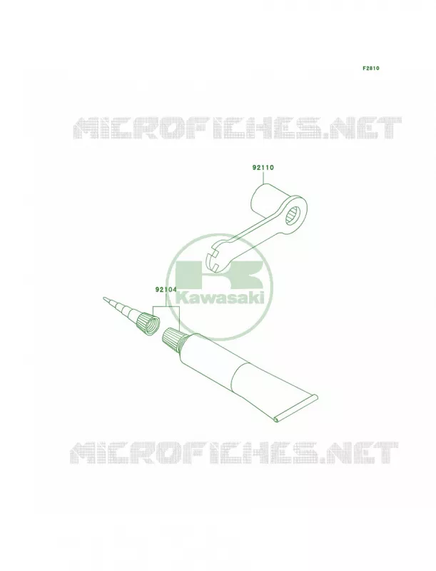 Owner's Tools Kawasaki MOTOS 65 2008 KX65   KX65A8F