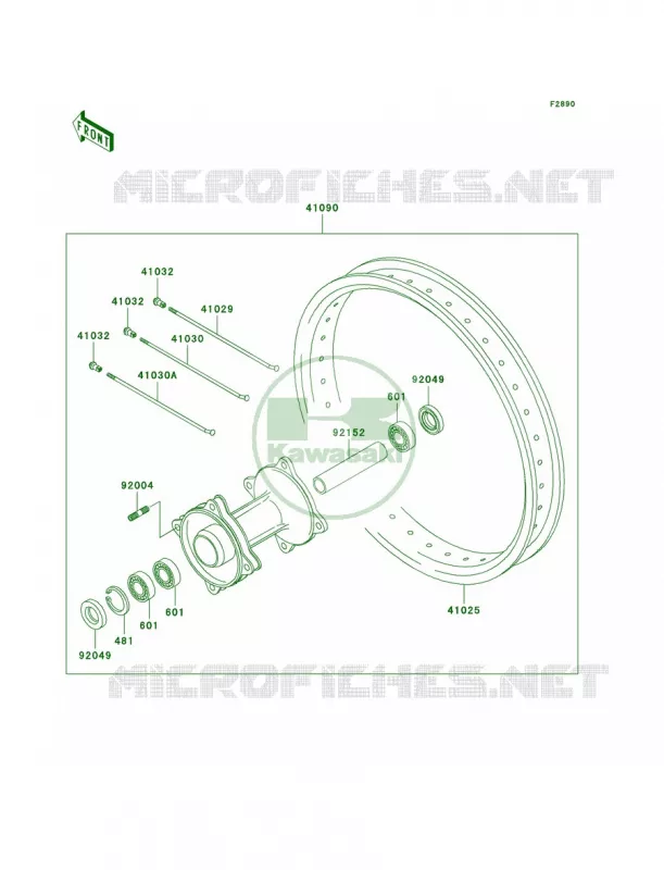 Optional Parts Kawasaki MOTOS 85 2008 KX85  KX85A8F