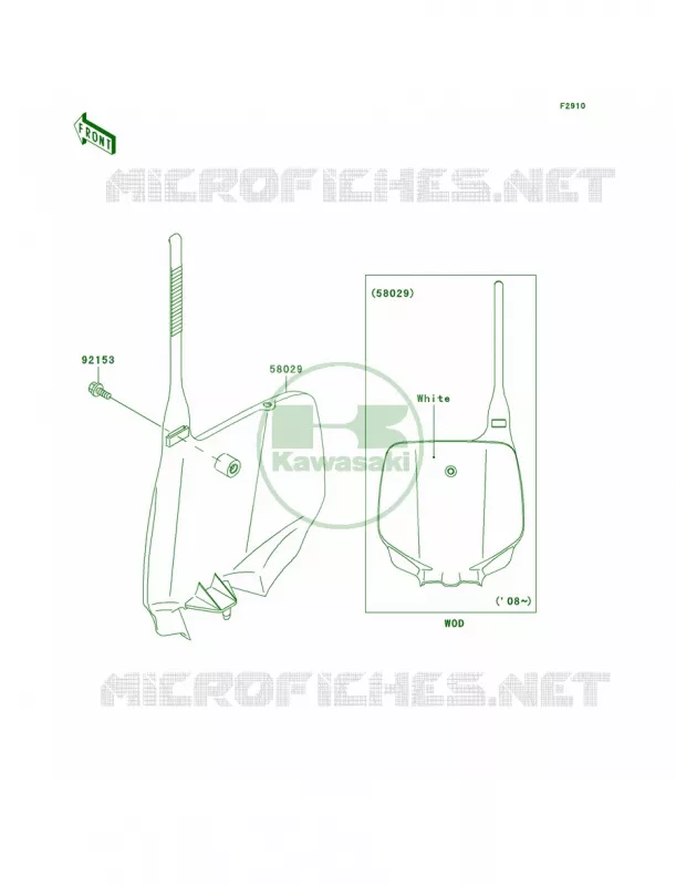 Accessory Kawasaki MOTOS 100 2008 KX100  KX100D8F