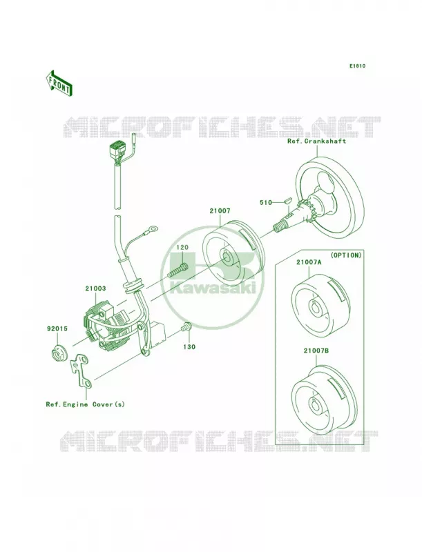 Generator Kawasaki MOTOS 250 2008 KX250F  KX250T8F