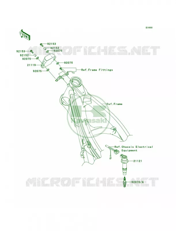 Ignition System Kawasaki MOTOS 250 2008 KX250F  KX250T8F