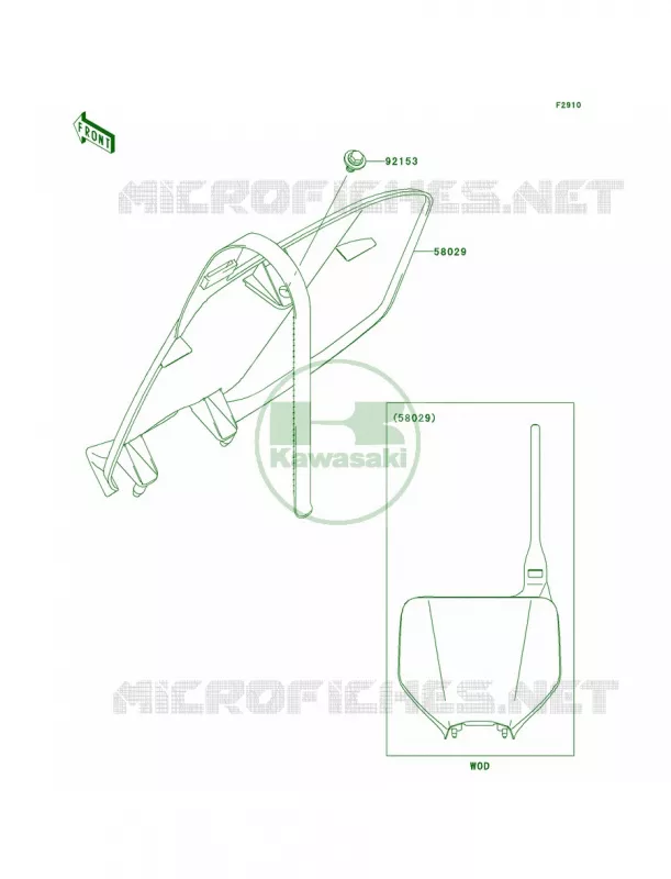 Accessory Kawasaki MOTOS 450 2008 KX450F  KX450D8F