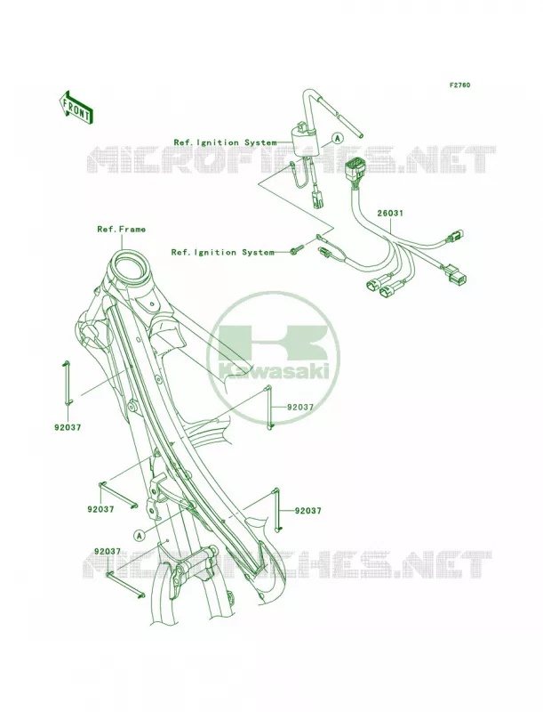 Chassis Electrical Equipment Kawasaki MOTOS 450 2008 KX450F  KX450D8F
