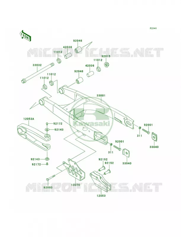 Swingarm Kawasaki MOTOS 65 2010 KX65   KX65AAF