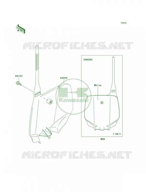 Accessory Kawasaki MOTOS 85 2009 KX85  KX85A9F