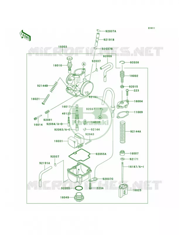 Carburetor Kawasaki MOTOS 85 2009 KX85  KX85A9F
