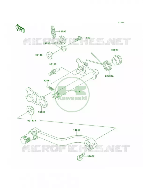Gear Change Mechanism Kawasaki MOTOS 100 2007 KX100  KX100D7F