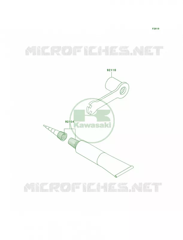 Owner's Tools Kawasaki MOTOS 100 2007 KX100  KX100D7F