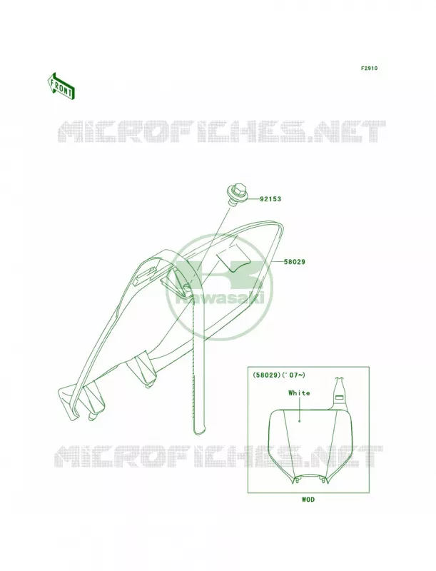 Accessory Kawasaki MOTOS 250 2007 KX250  KX250R7F