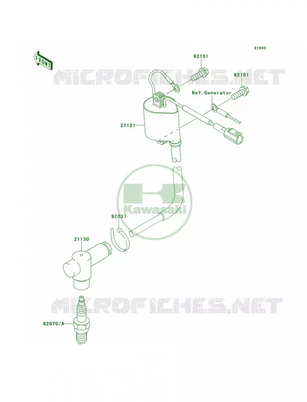 Ignition System Kawasaki MOTOS 85 2007 KX85  KX85A7F