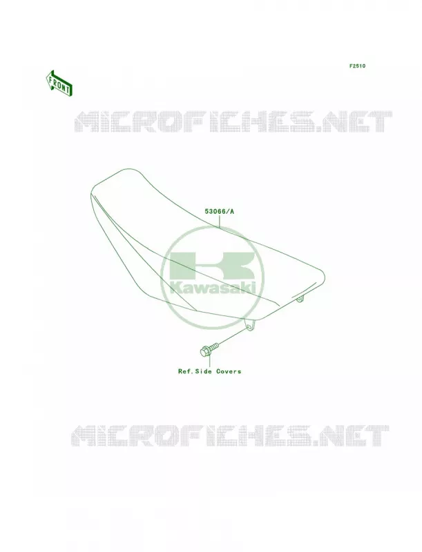 Seat Kawasaki MOTOS 85 2007 KX85  KX85A7F