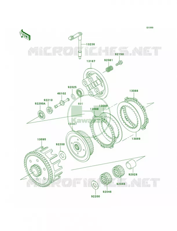 Clutch Kawasaki MOTOS 100 2006 KX100  KX100D6F