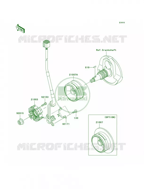 Generator Kawasaki MOTOS 450 2006 KX450F  KX450D6F