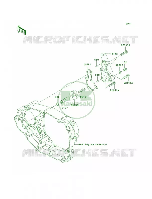 Water Pump Kawasaki MOTOS 450 2006 KX450F  KX450D6F