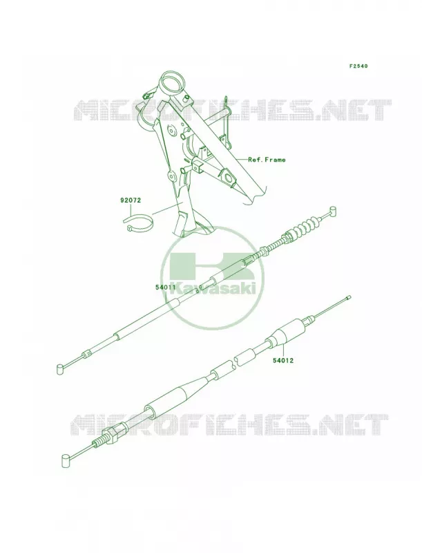 Cables Kawasaki MOTOS 65 2006 KX65  KX65A6F