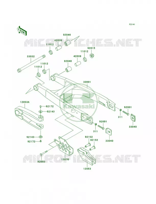 Swingarm Kawasaki MOTOS 65 2006 KX65  KX65A6F