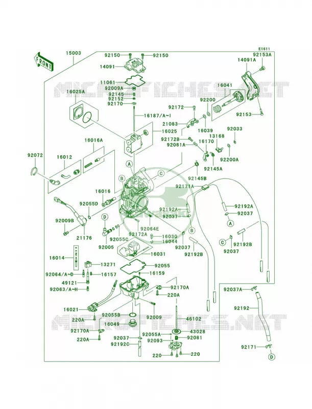 Carburetor Kawasaki MOTOS 250 2005 KX250F  KX250-N2