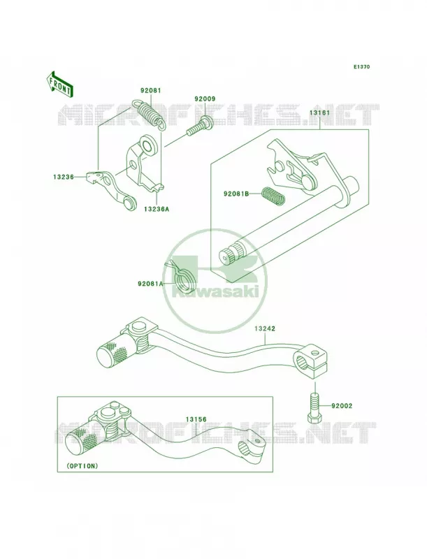 Gear Change Mechanism Kawasaki MOTOS 65 2005 KX65  KX65-A6