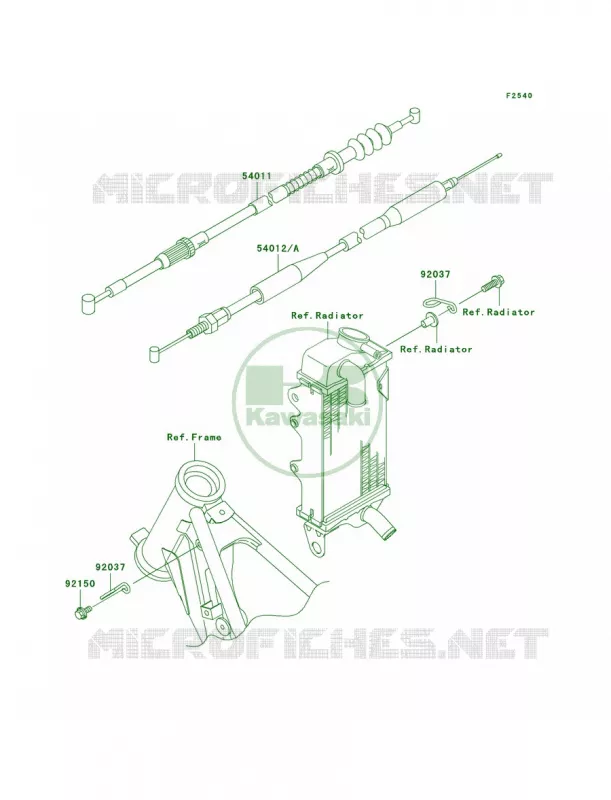 Cables Kawasaki MOTOS 85 2005 KX85  KX85-A5