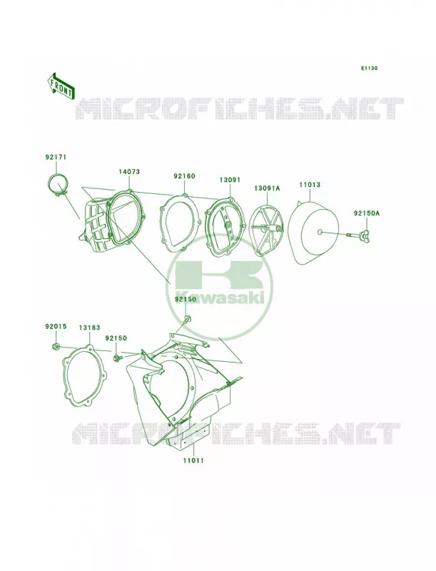 Air Cleaner Kawasaki MOTOS 125 2004 KX125  KX125-M2