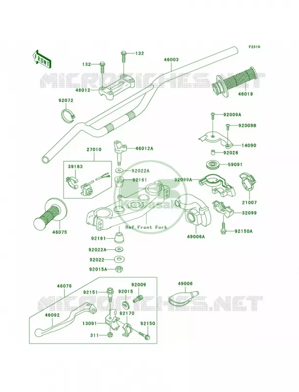 Handlebar Kawasaki MOTOS 125 2004 KX125  KX125-M2