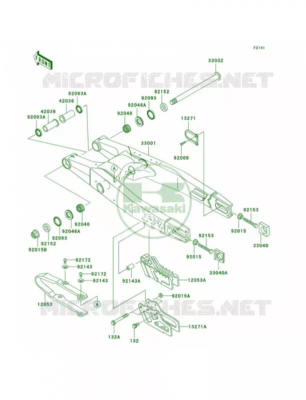 Swingarm Kawasaki MOTOS 125 2004 KX125  KX125-M2