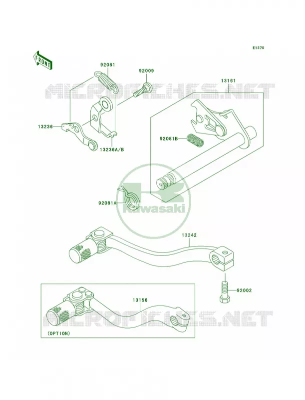 Gear Change Mechanism Kawasaki MOTOS 65 2004 KX65  KX65-A5