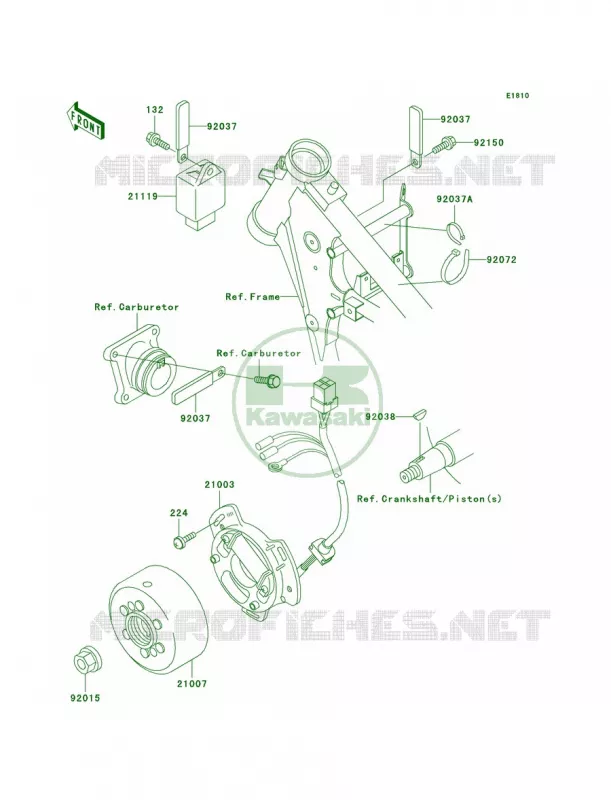Generator Kawasaki MOTOS 65 2004 KX65  KX65-A5