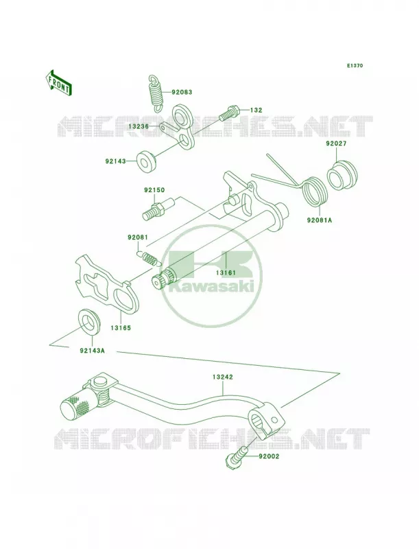 Gear Change Mechanism Kawasaki MOTOS 85 2004 KX85  KX85-A4