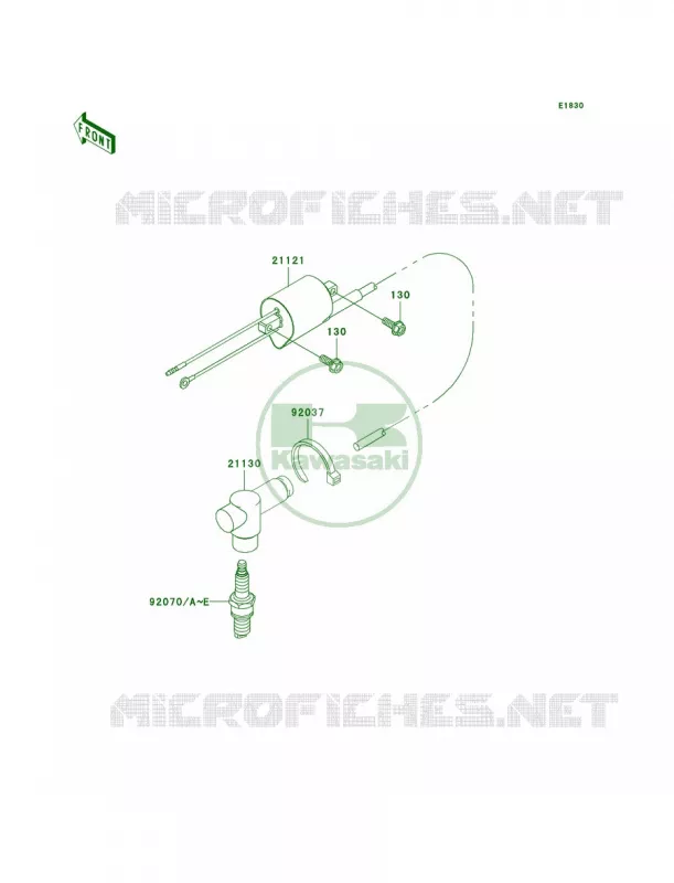 Ignition System Kawasaki MOTOS 125 2003 KX125  KX125-M1