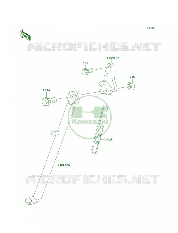 Stands Kawasaki MOTOS 60 2003 KX60  KX60-B19
