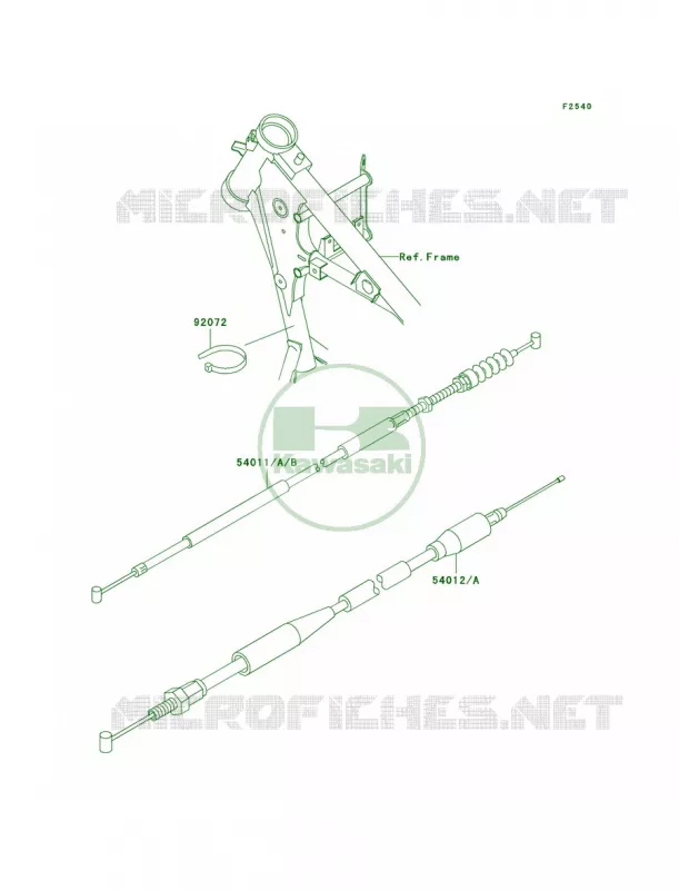 Cables Kawasaki MOTOS 65 2003 KX65  KX65-A4