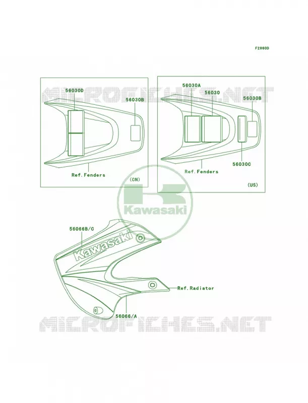 LabelsKX65-A5 Kawasaki MOTOS 65 2003 KX65  KX65-A4