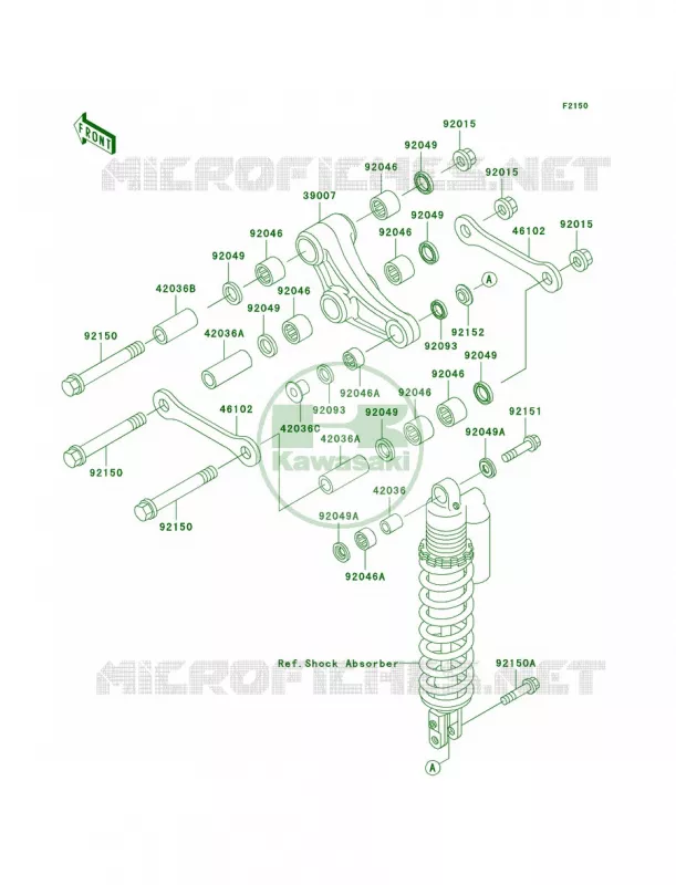 Rear Suspension Kawasaki MOTOS 85 2003 KX85  KX85-A3