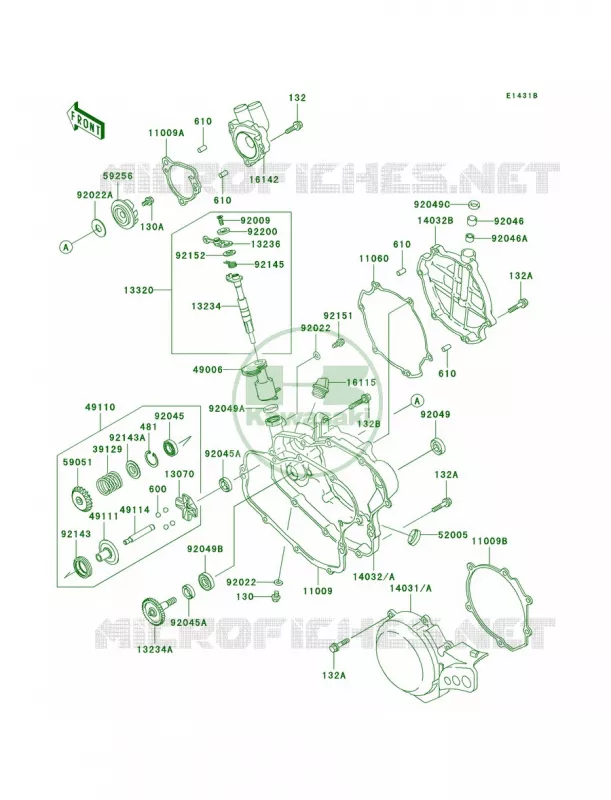 Engine CoversD4D5 Kawasaki MOTOS 100 2002 KX100  KX100-D2
