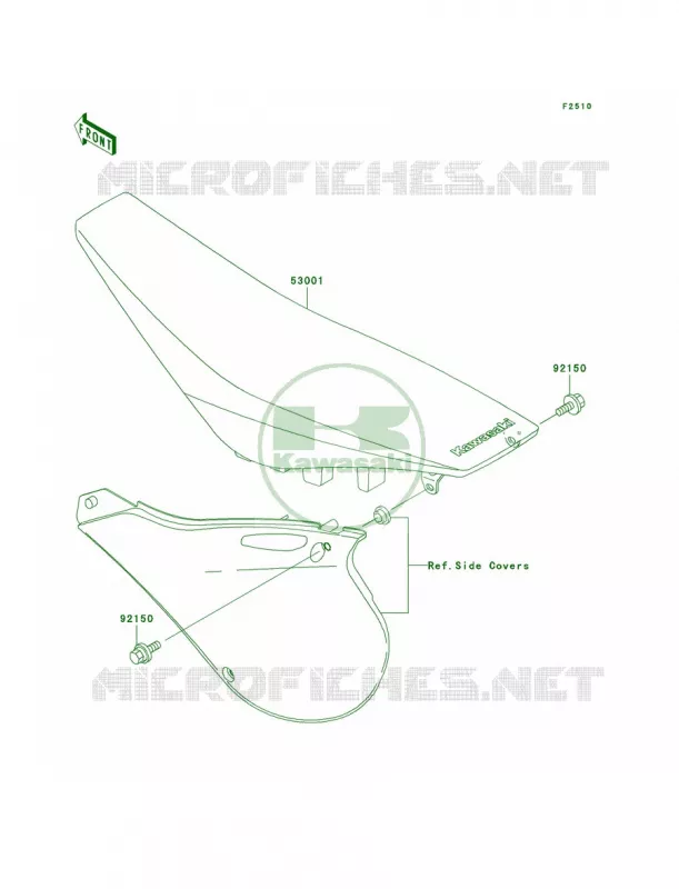 Seat Kawasaki MOTOS 125 2002 KX125  KX125-L4