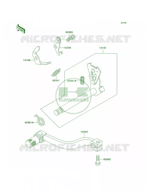 Gear Change Mechanism Kawasaki MOTOS 60 2002 KX60  KX60-B18