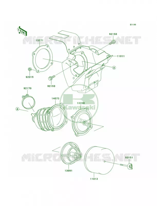 Air Cleaner Kawasaki MOTOS 65 2002 KX65  KX65-A3
