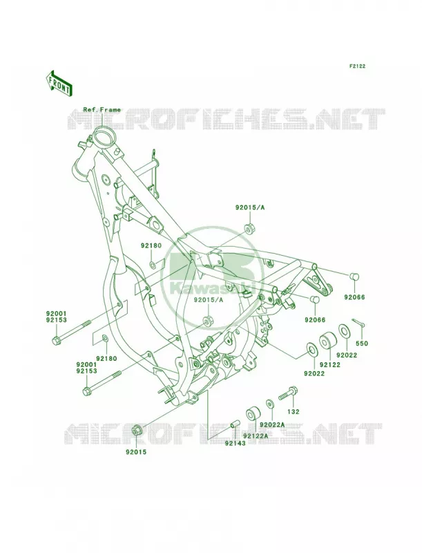 Engine Mount Kawasaki MOTOS 65 2002 KX65  KX65-A3
