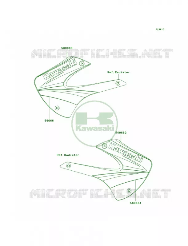 DecalsA4 Kawasaki MOTOS 85 2002 KX85  KX85-A2