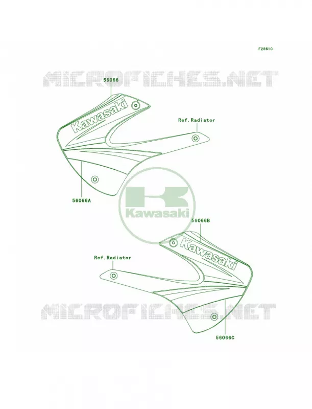 DecalsD4 Kawasaki MOTOS 100 2001 KX100  KX100-D1