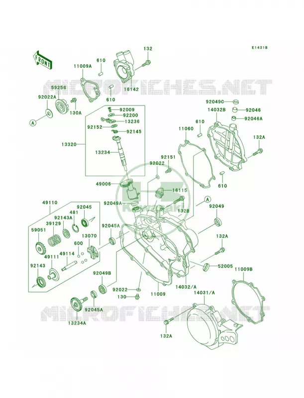 Engine CoversD4D5 Kawasaki MOTOS 100 2001 KX100  KX100-D1