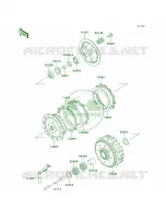 Clutch  125 kawasaki-moto 2001 KX125 6
