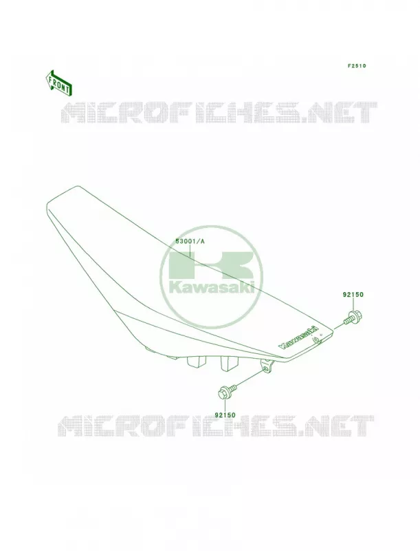Seat Kawasaki MOTOS 125 2001 KX125  KX125-L3