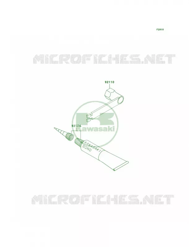 Owner's Tools Kawasaki MOTOS 60 2001 KX60  KX60-B17