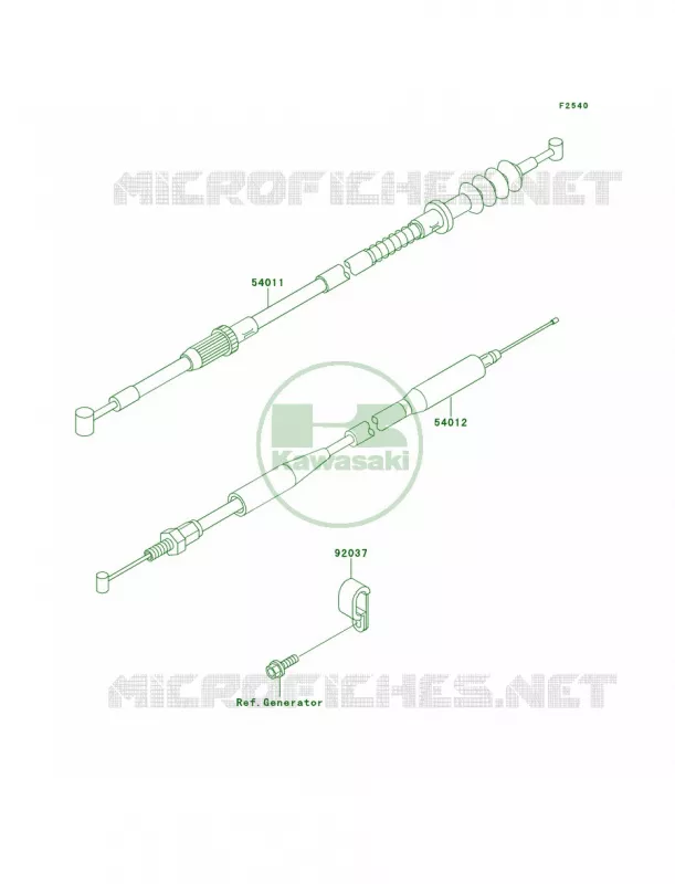 Cables Kawasaki MOTOS 100 2000 KX100  KX100-C3