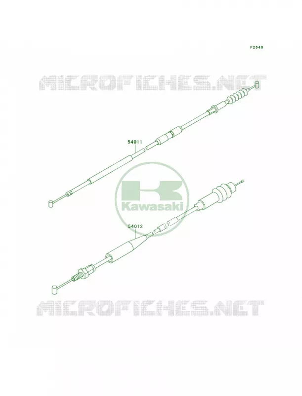 Cables Kawasaki MOTOS 125 2000 KX125  KX125-L2